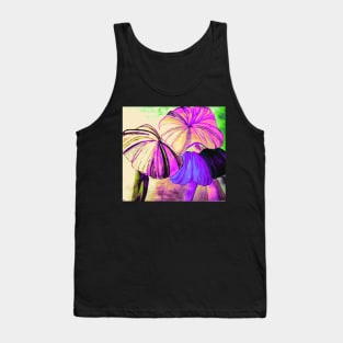 Three Mushrooms in Multicolor Tank Top